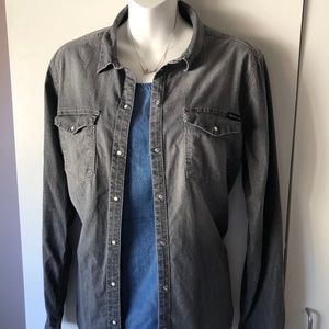 Calvin Klein distressed black long sleeve.